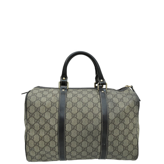 Gucci Leather Canvas Shoulder Bag
