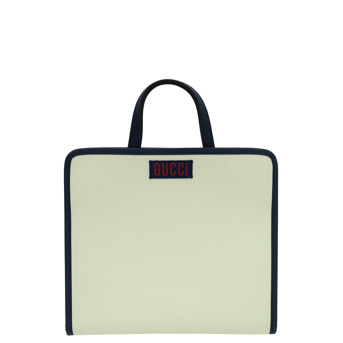 Gucci Lou Leather Canvas Tote