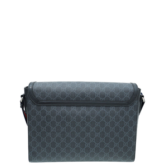 Gucci Leather Canvas Shoulder Bag