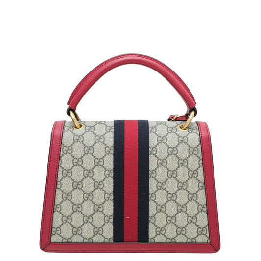 Gucci Leather Canvas Shoulder Bag