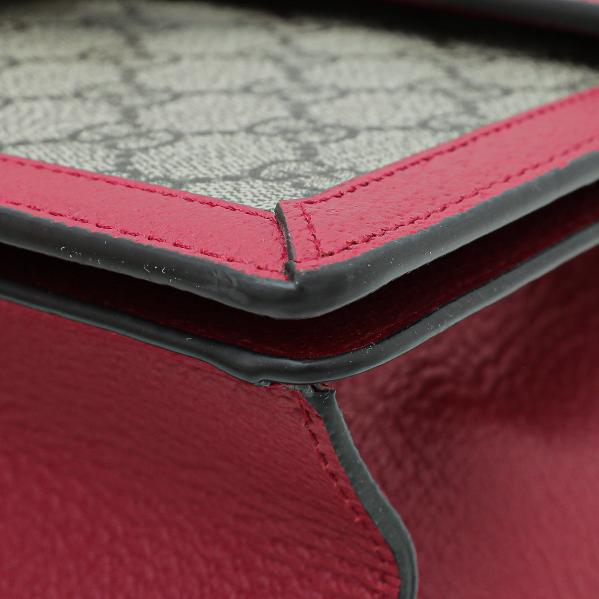 Gucci Leather Canvas Shoulder Bag