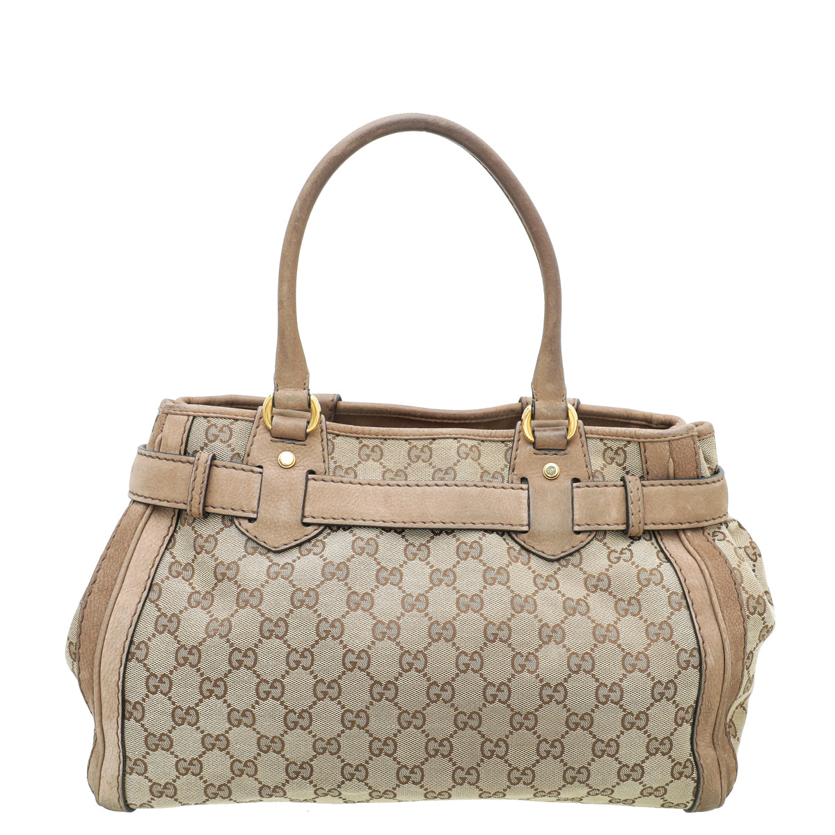 Gucci Leather Canvas Tote