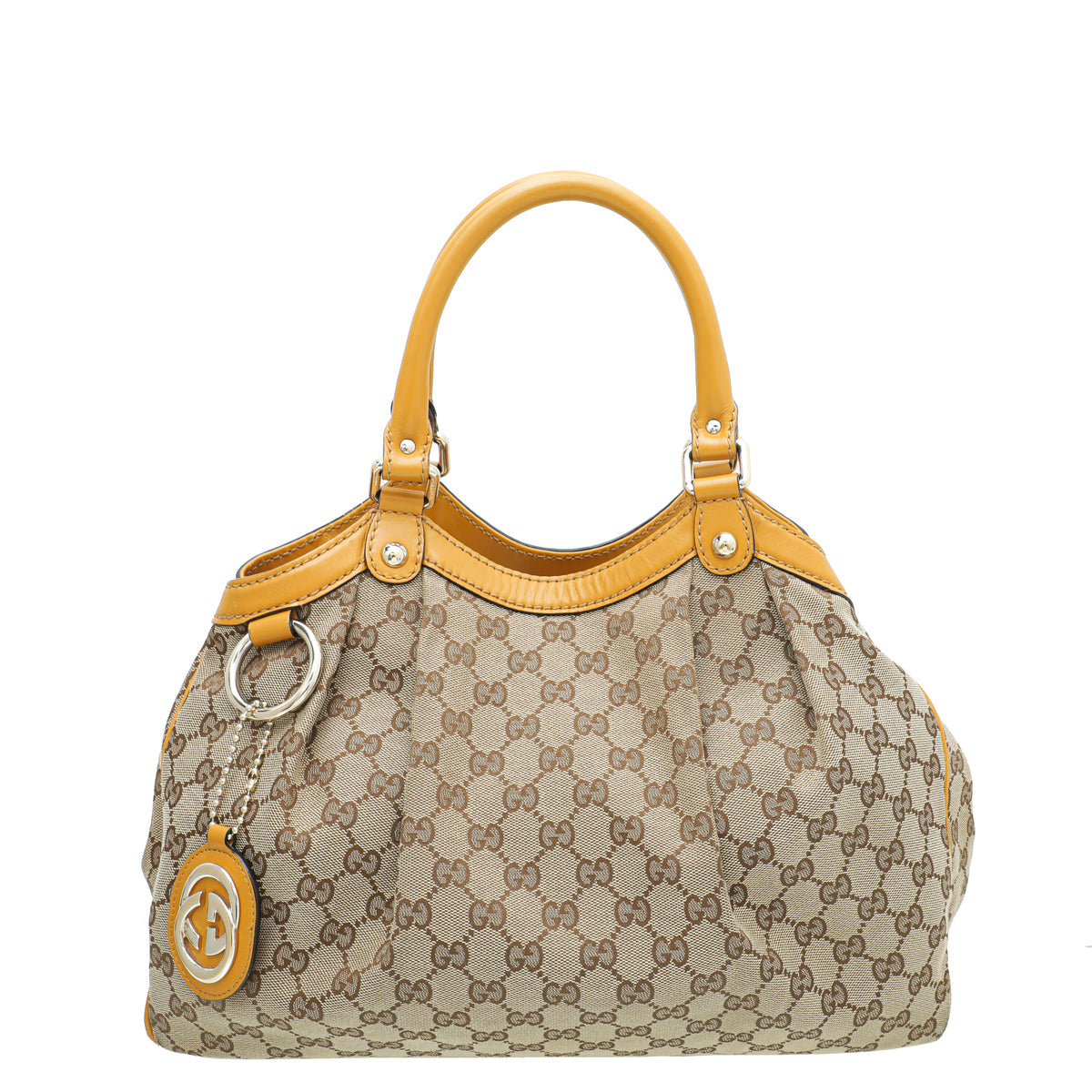 Gucci Leather Canvas Tote