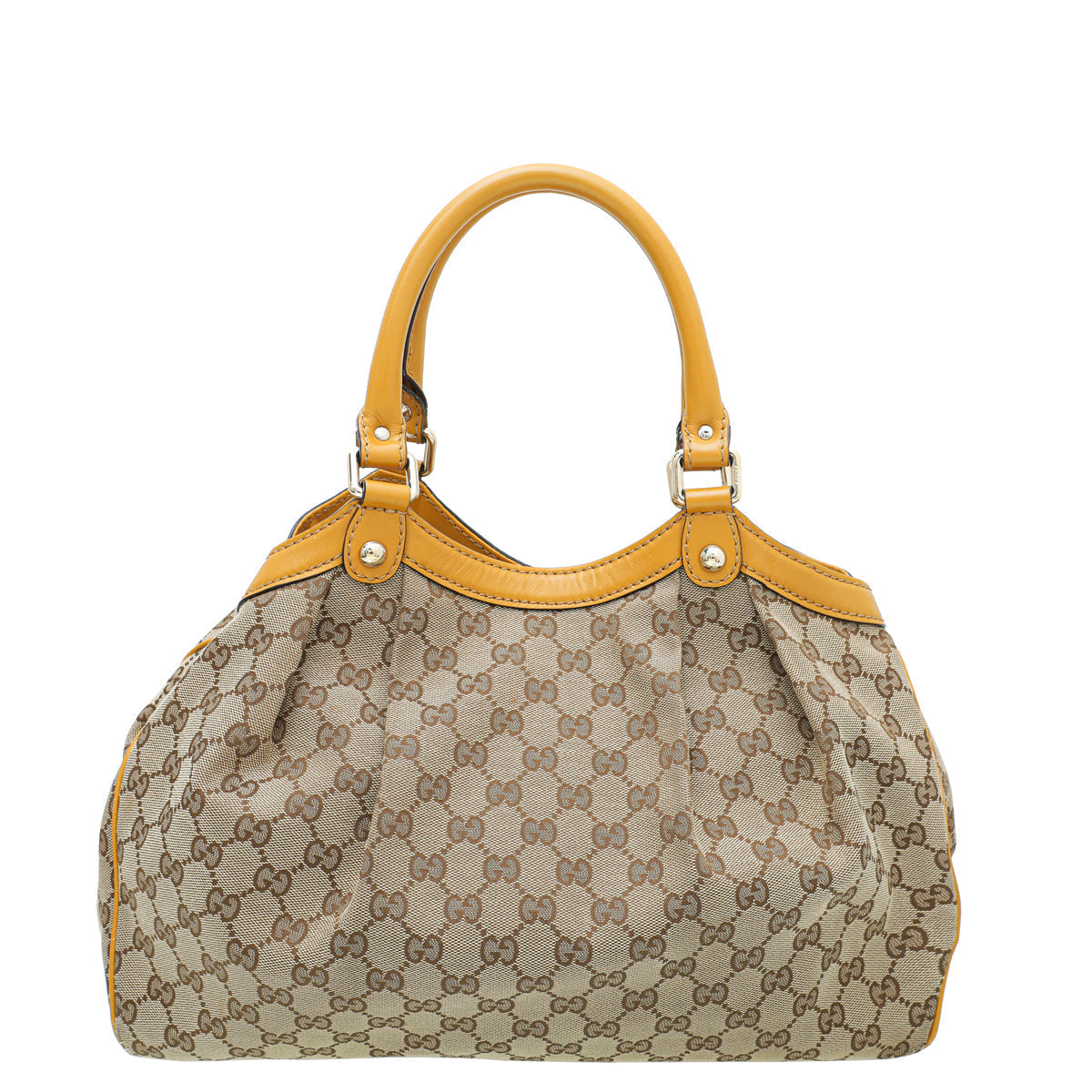Gucci Leather Canvas Tote