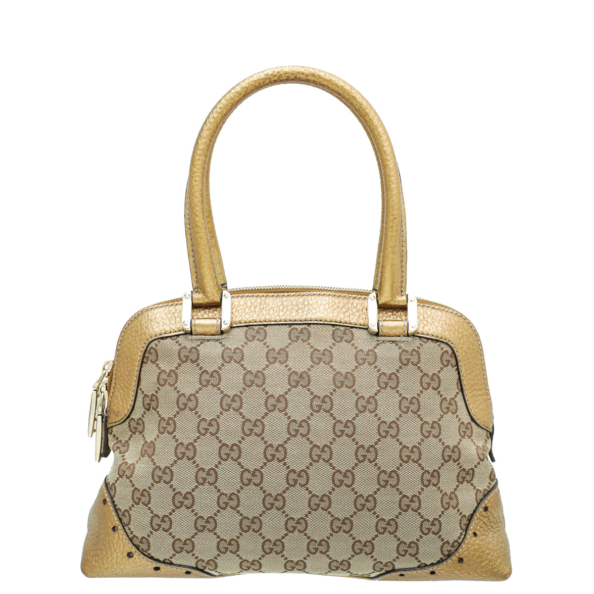 Gucci Leather Canvas Tote