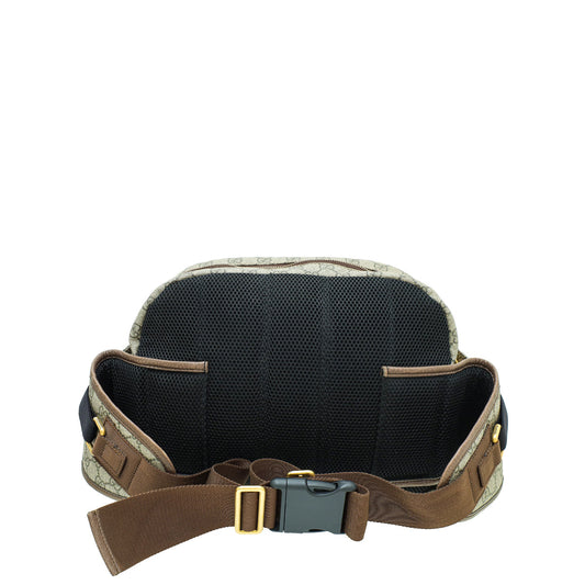 Gucci Leather Canvas Shoulder Bag