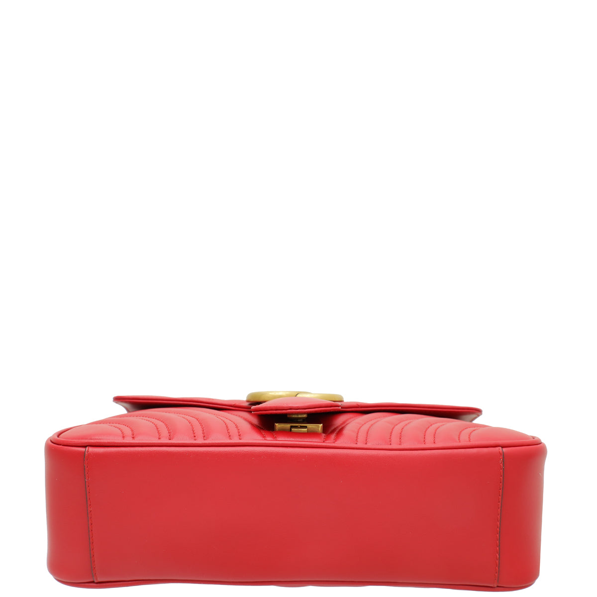 Gucci Red GG Marmont Matelasse Small Shoulder Bag