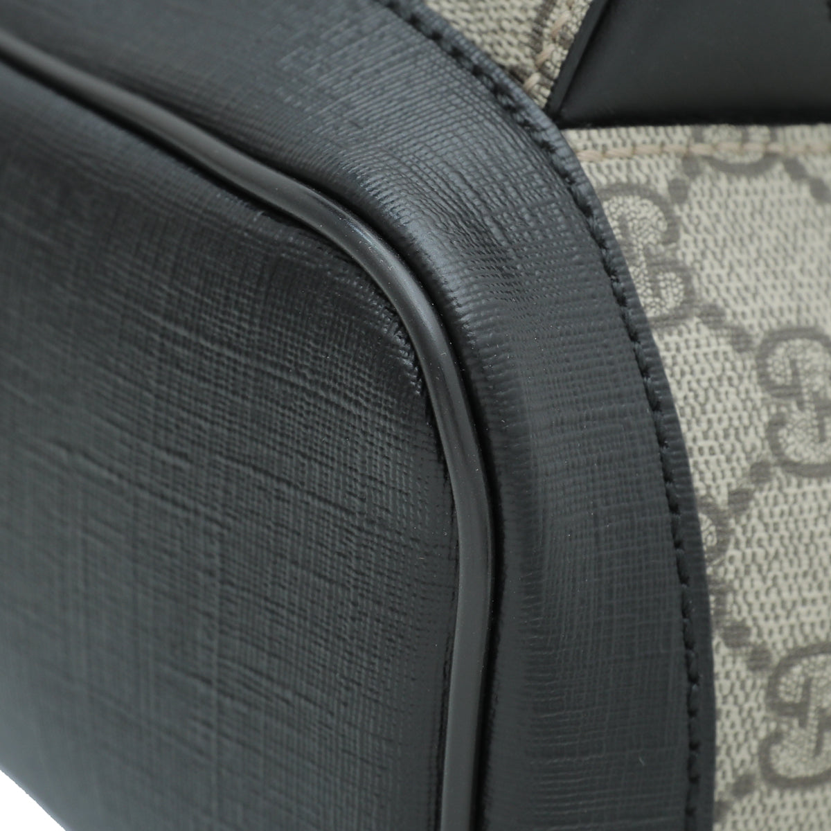Gucci Monogram Leather Canvas Shoulder Bag