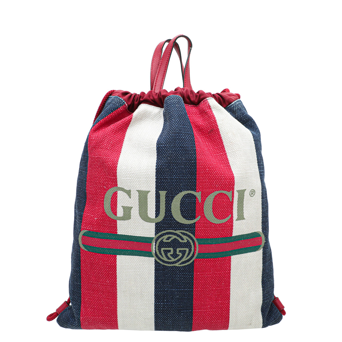 Gucci Leather Canvas Shoulder Bag