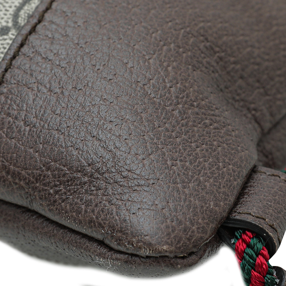 Gucci Leather Canvas Shoulder Bag