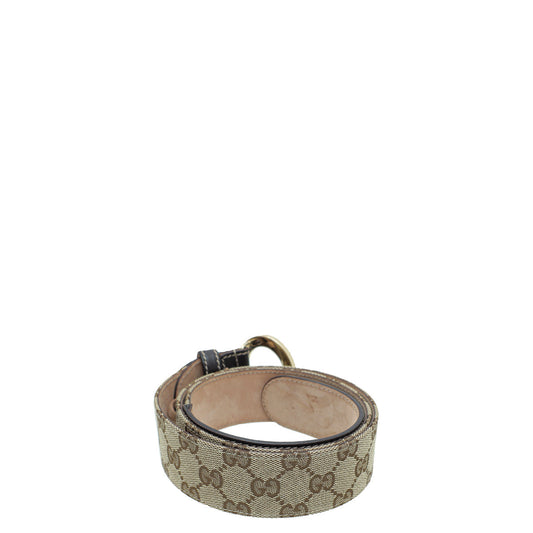 Gucci Leather Canvas Shoulder Bag