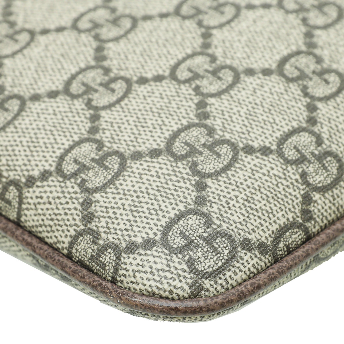 Gucci Leather Canvas Shoulder Bag