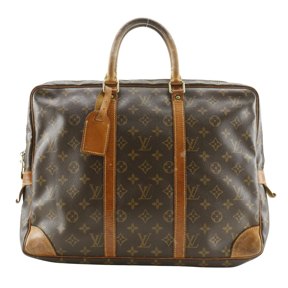 LOUIS VUITTON Business bag Monogram canvas Brown Briefcase Porto Documan Voyajaj mens