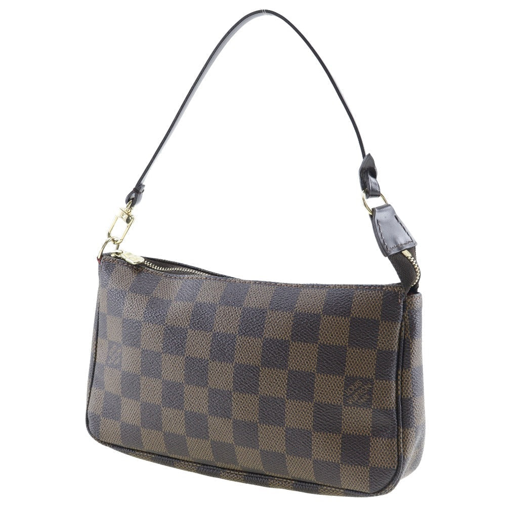 LOUIS VUITTON Pouch Damier canvas Brown Accessory pouch Women