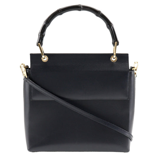 GUCCI Shoulder Bag 001.1887 Calfskin, Bamboo black Women