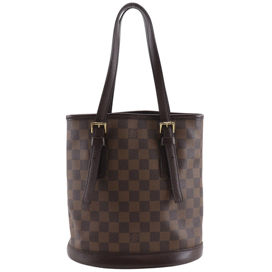 LOUIS VUITTON Tote Bag Damier canvas Brown Shoulder Bag Mare Bucket Women