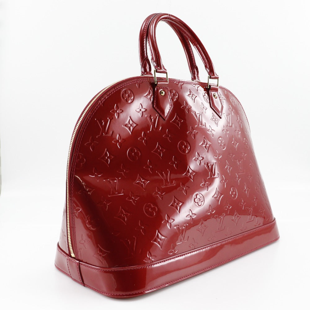 LOUIS VUITTON Handbag Vernis Red Alma GM Women