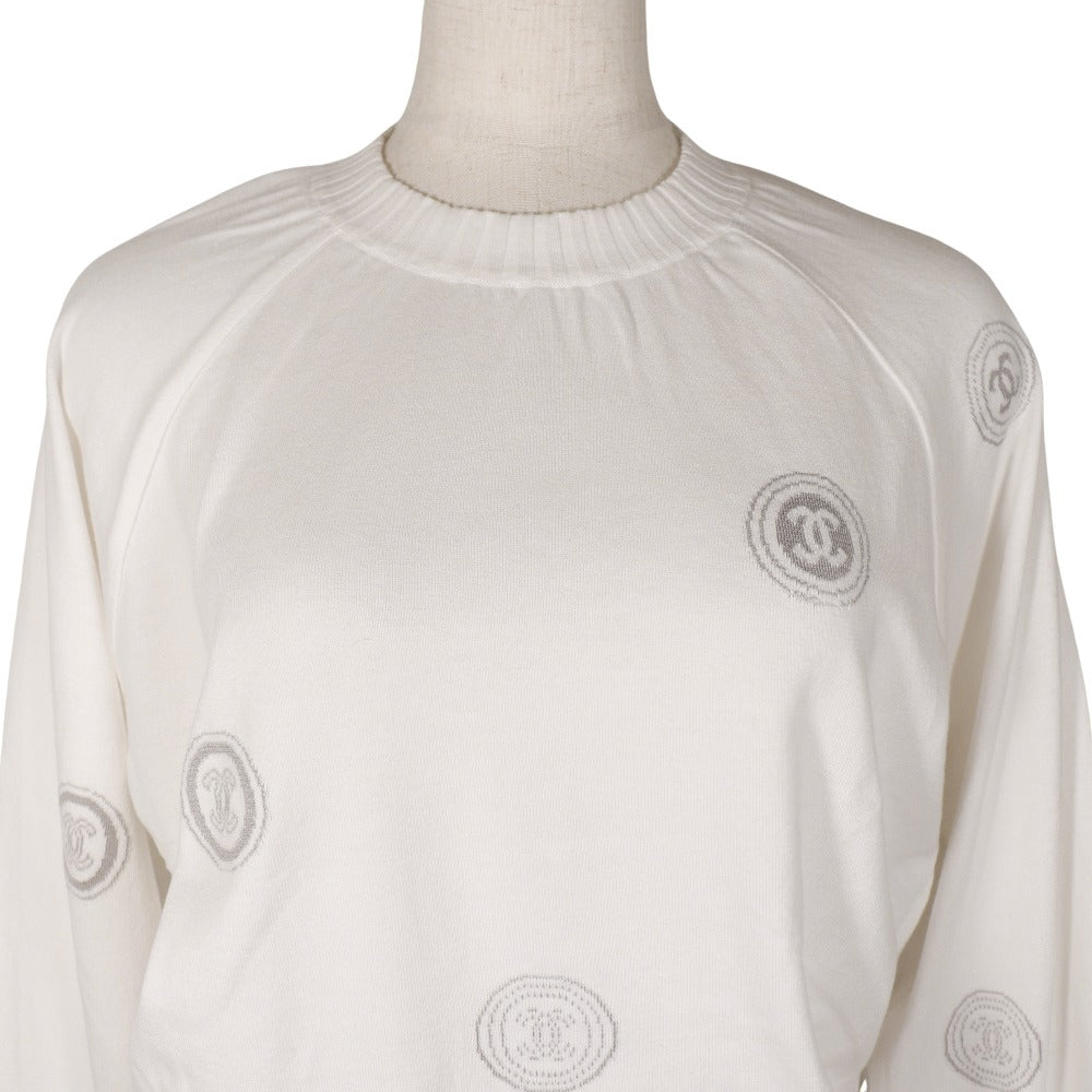 Chanel Cotton Coco Mark Sweater Classic Flap Tote