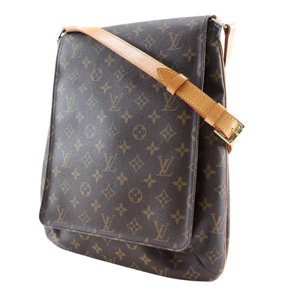LOUIS VUITTON Shoulder Bag Monogram canvas Brown Musette Women