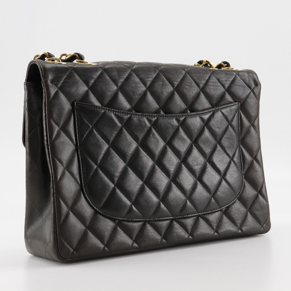 CHANEL Shoulder Bag A04412 lambskin black Double chain Deca Matelasse 30 ChainShoulder Women