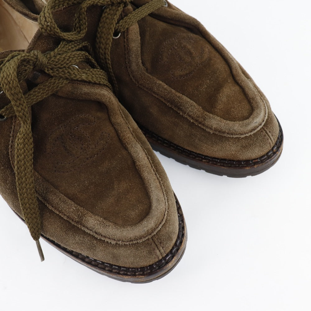 Chanel Suede Moccasins with Coco Mark Classic Flap Tote