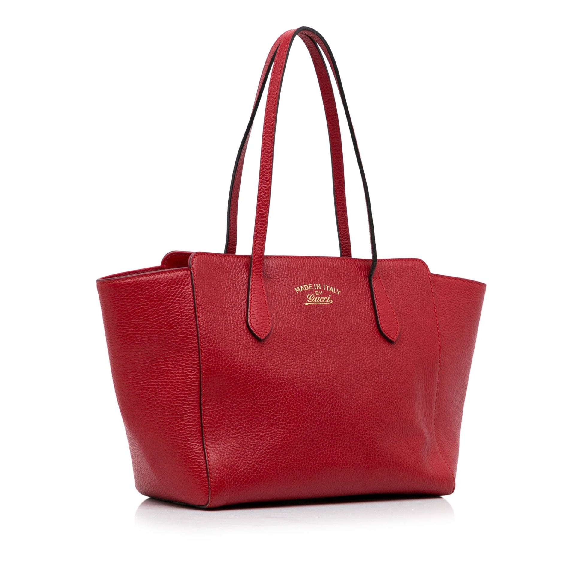 Gucci Red Leather Tote Style 4