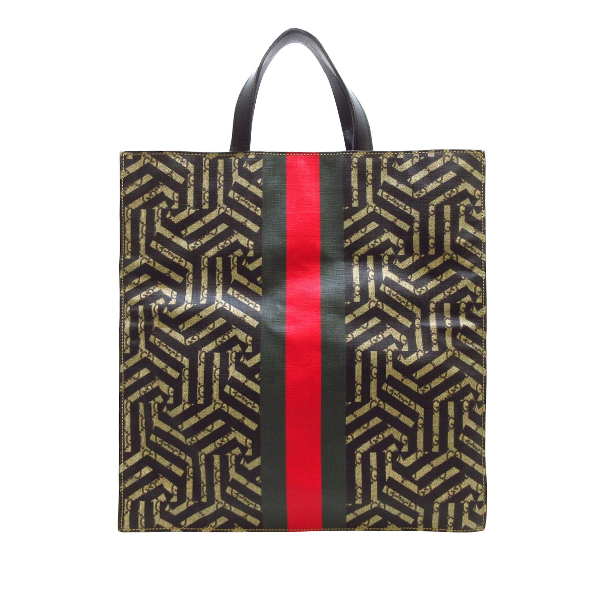 Gucci GG Supreme Brown Canvas Tote Style 2