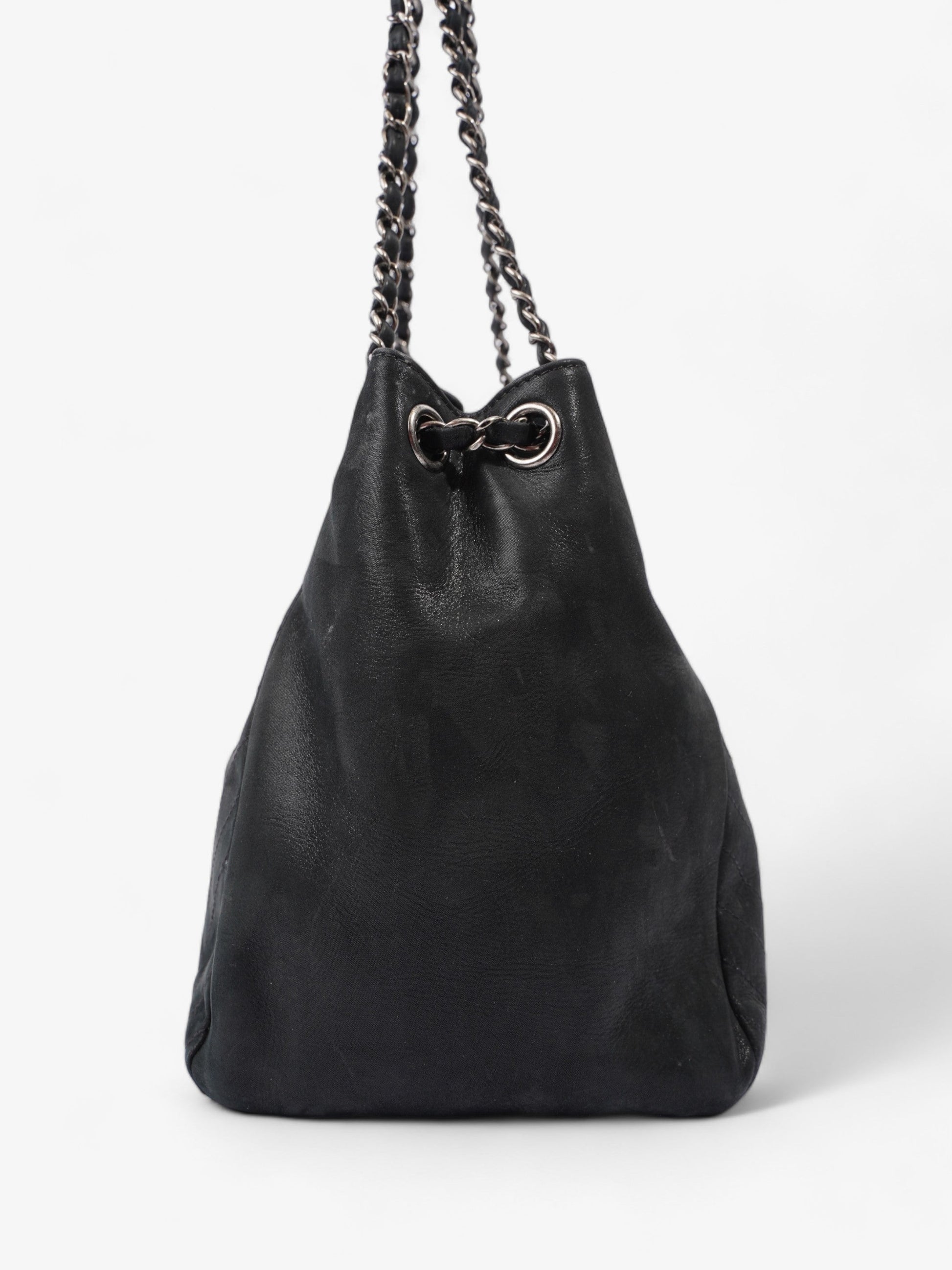 Chanel Large CC Tote Black Leather