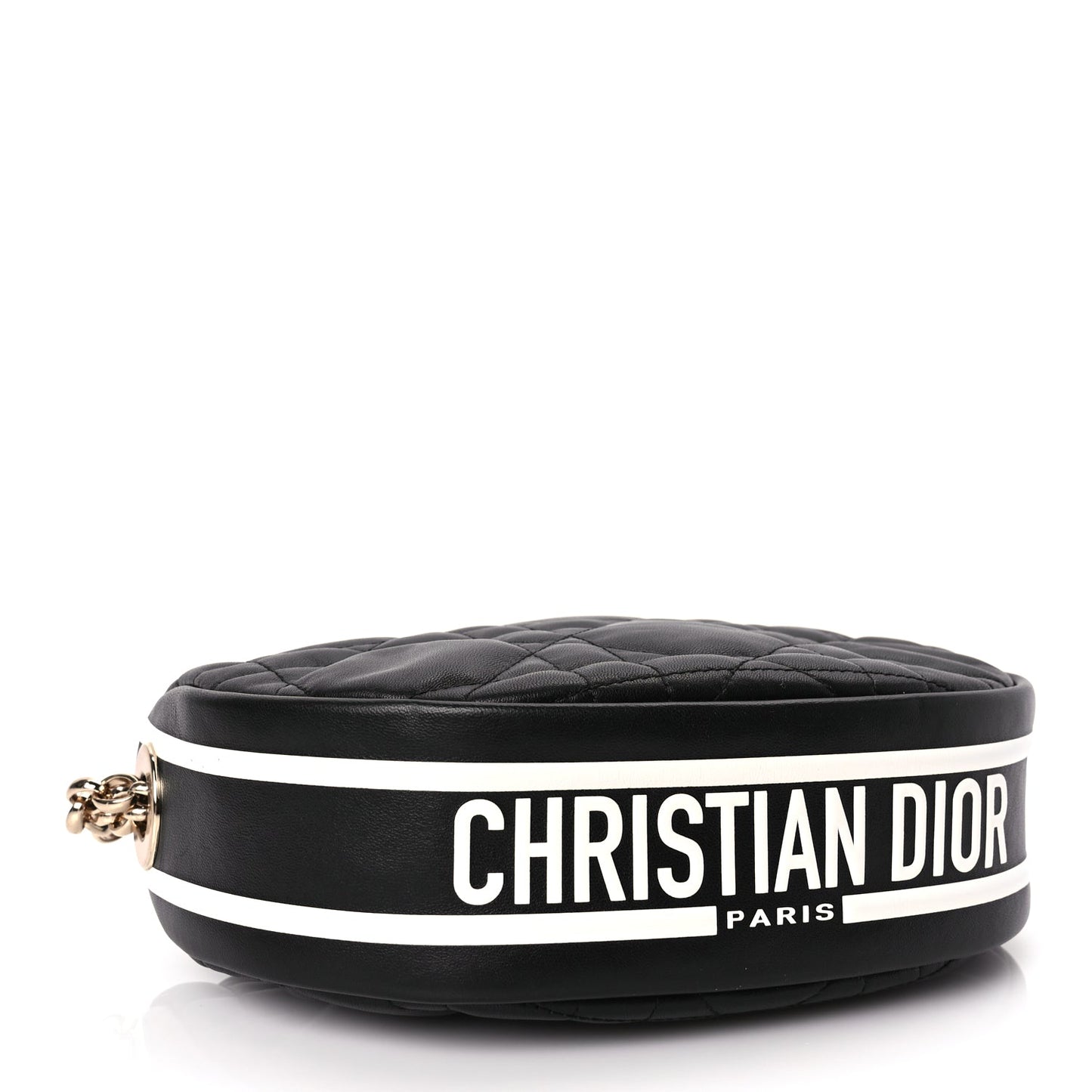 Christian Dior Lambskin Cannage Small Dior Vibe Hobo Bag Black