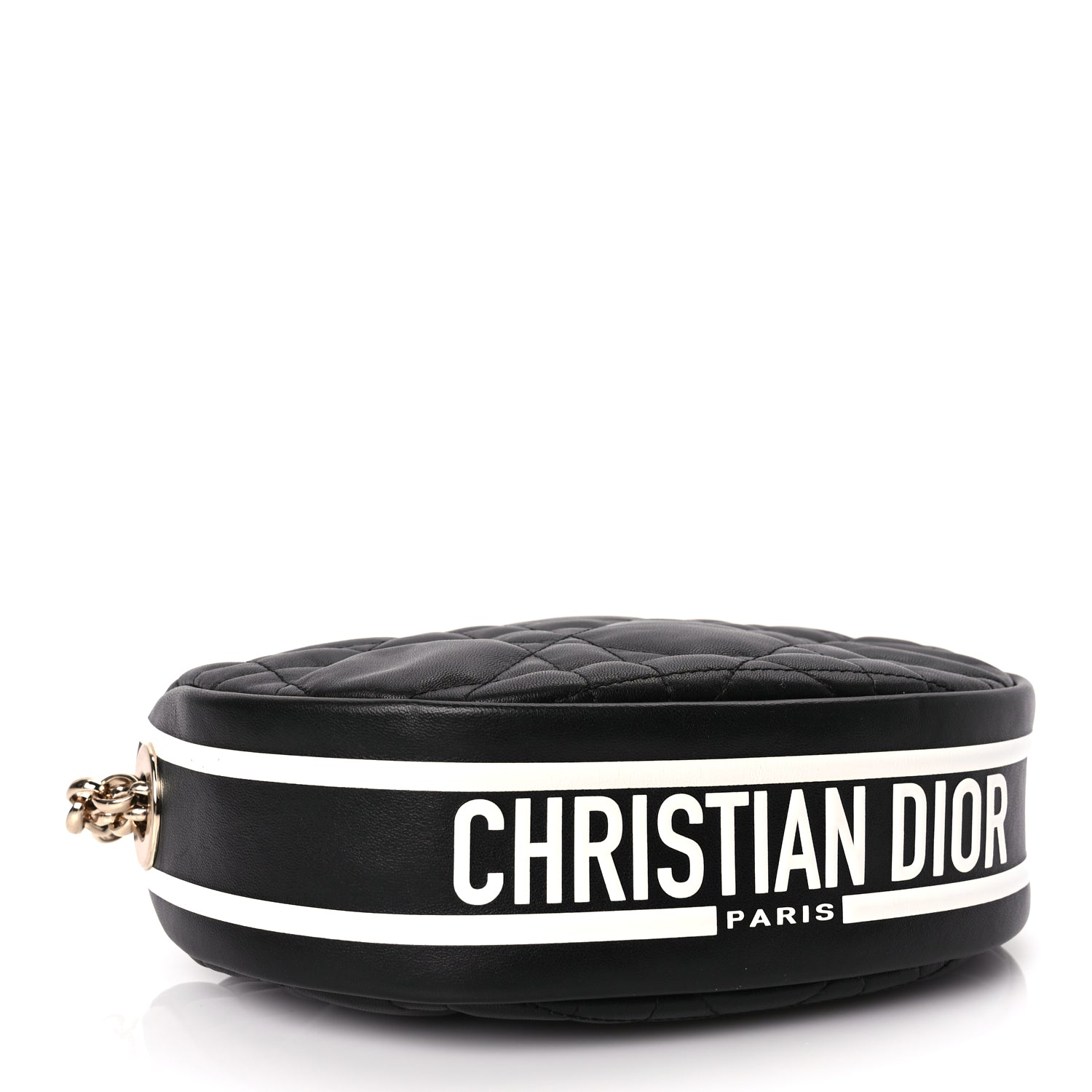Christian Dior Lambskin Cannage Small Dior Vibe Hobo Bag Black