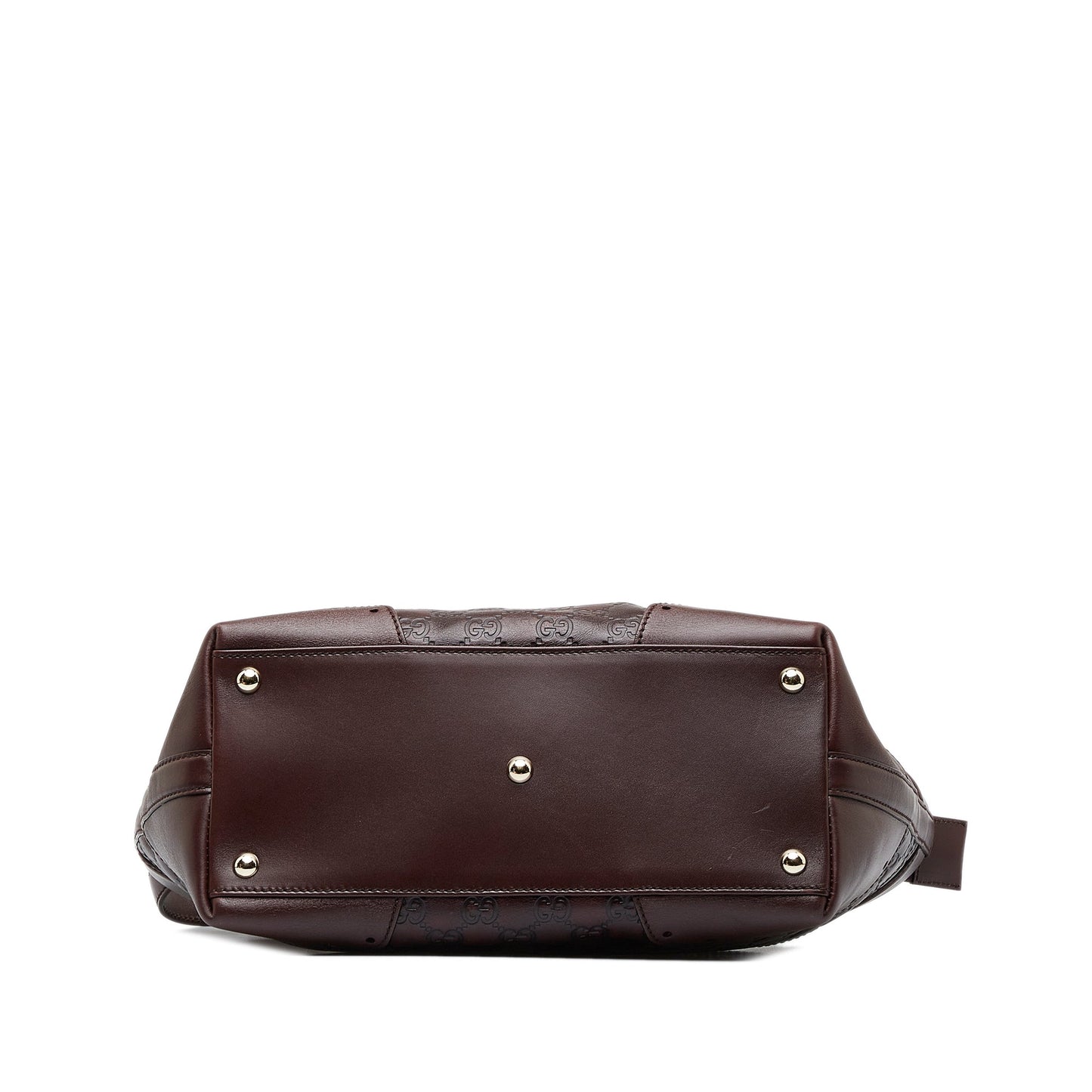 Gucci Guccissima Brown Leather Tote Style 6