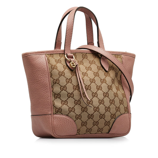 Gucci Leather Canvas Shoulder Bag