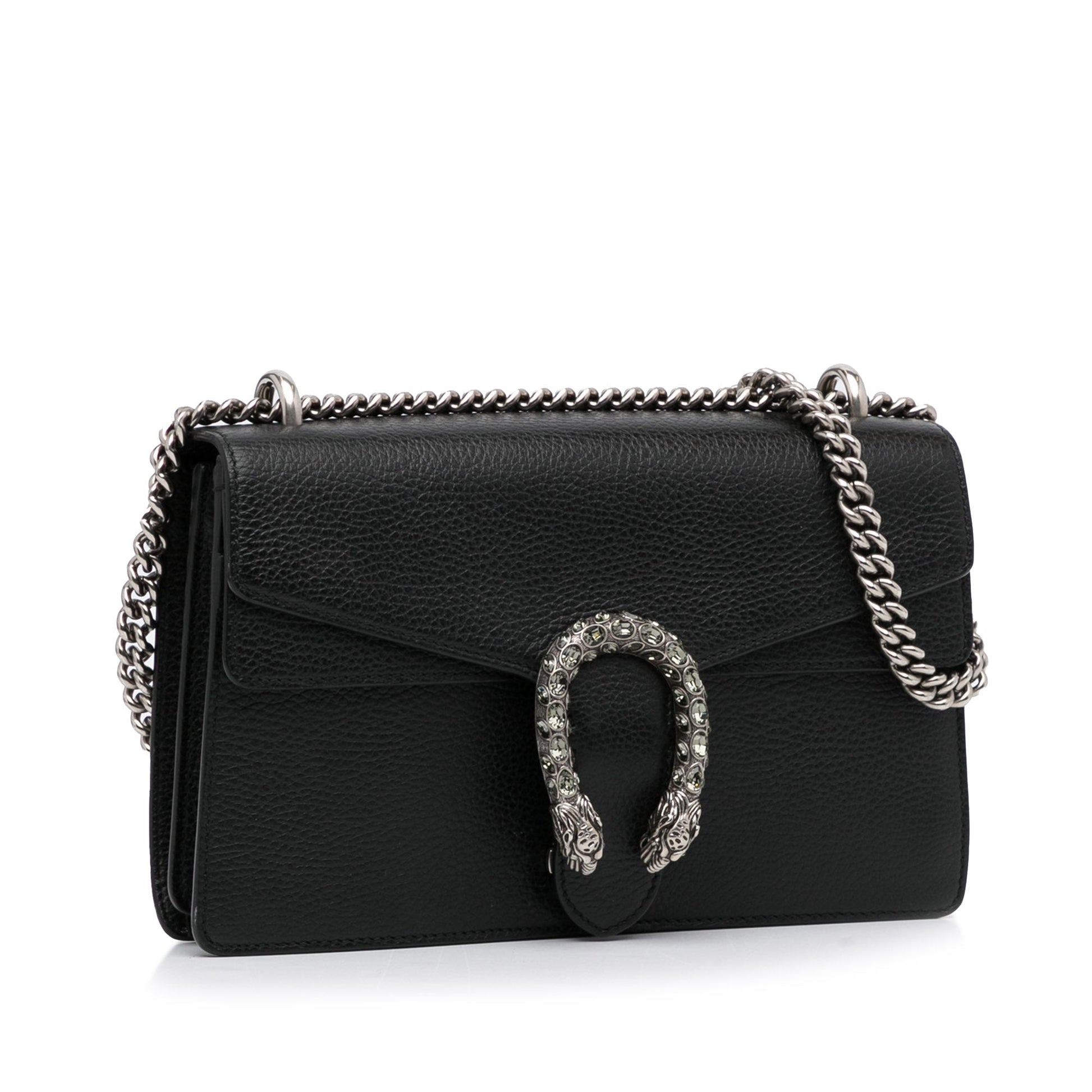 Gucci Dionysus Black Leather Chain Shoulder Bag Style 2