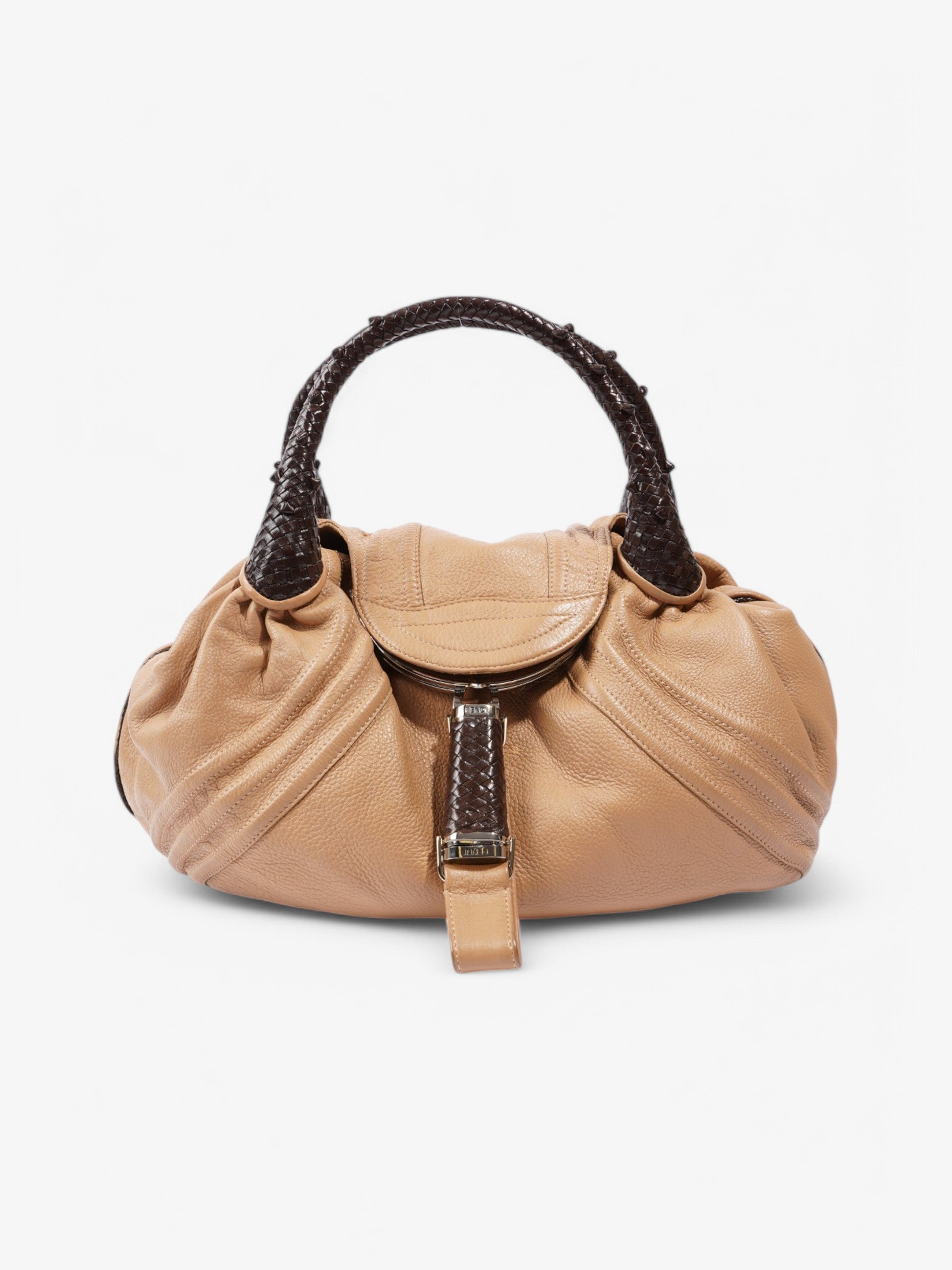 Fendi Spy Hobo Tan / Brown Leather