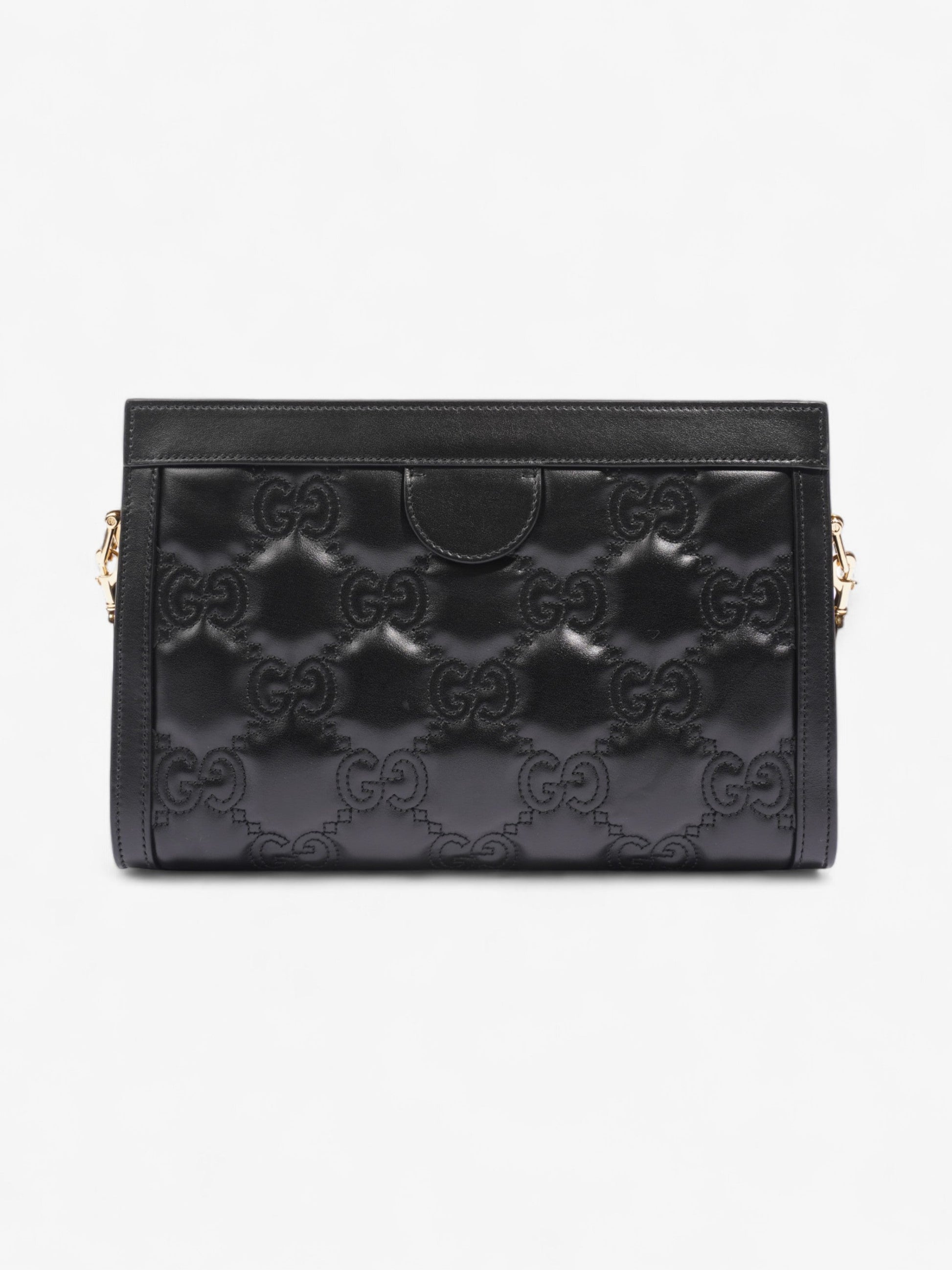 Gucci GG Shoulder Bag Black Matelasse Leather Small