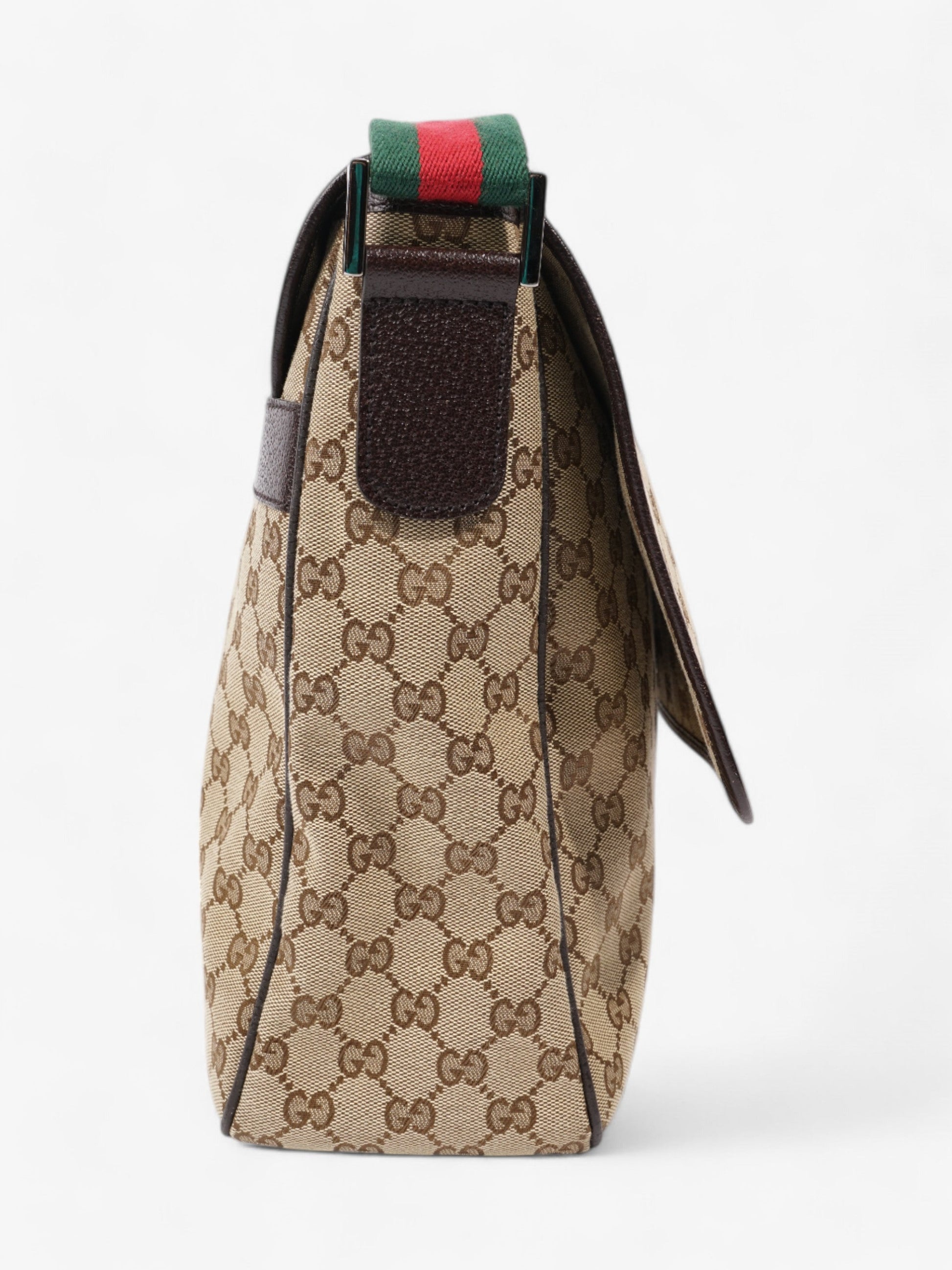 Gucci Messenger Bag Beige / Brown Canvas