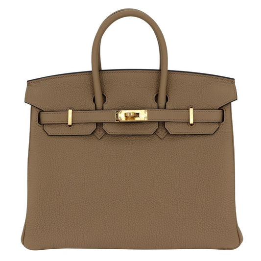 Hermes25cm Birkin Beige Marfa Togo Leather Gold Hardware