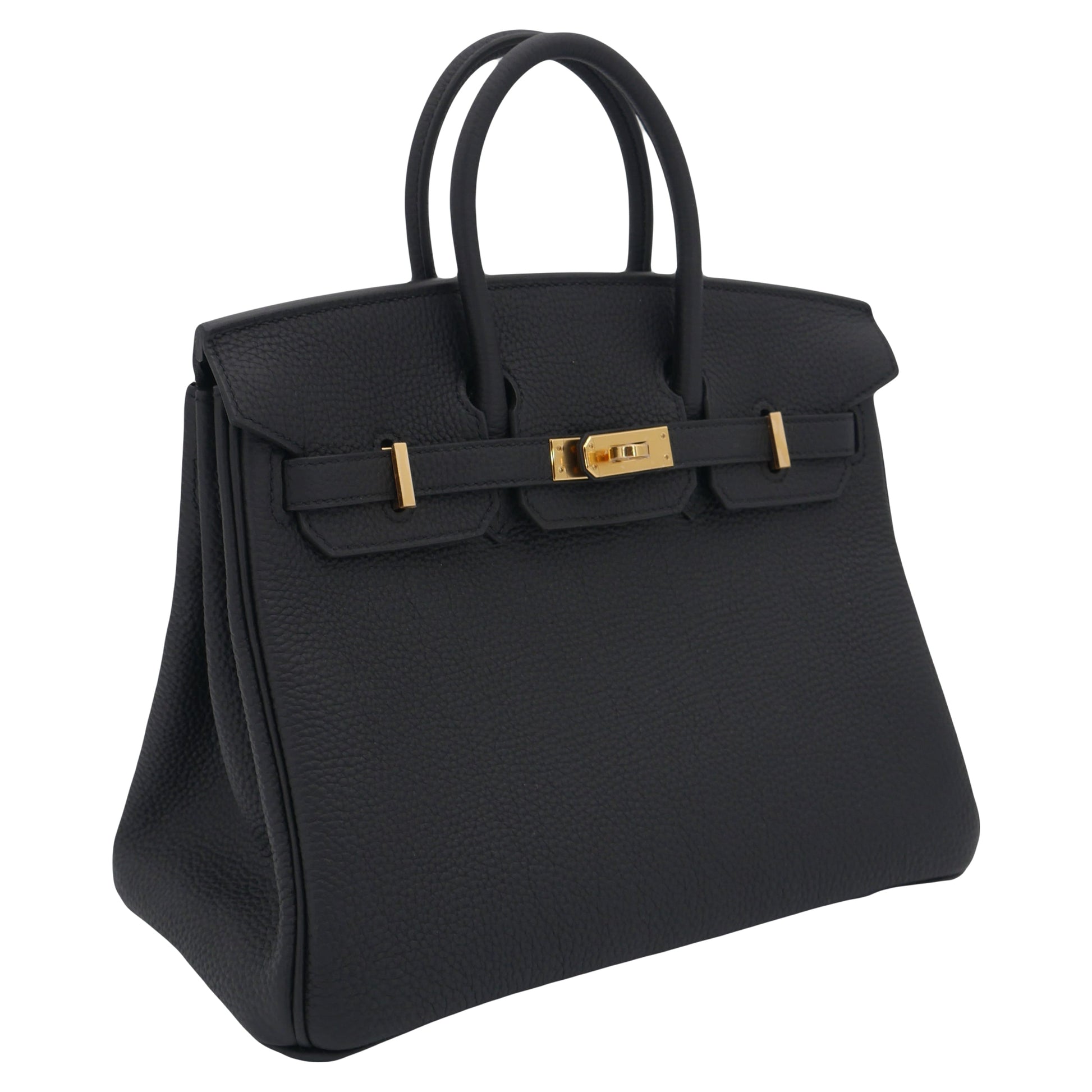 Hermes25cm Birkin Black Togo Leather Gold Hardware