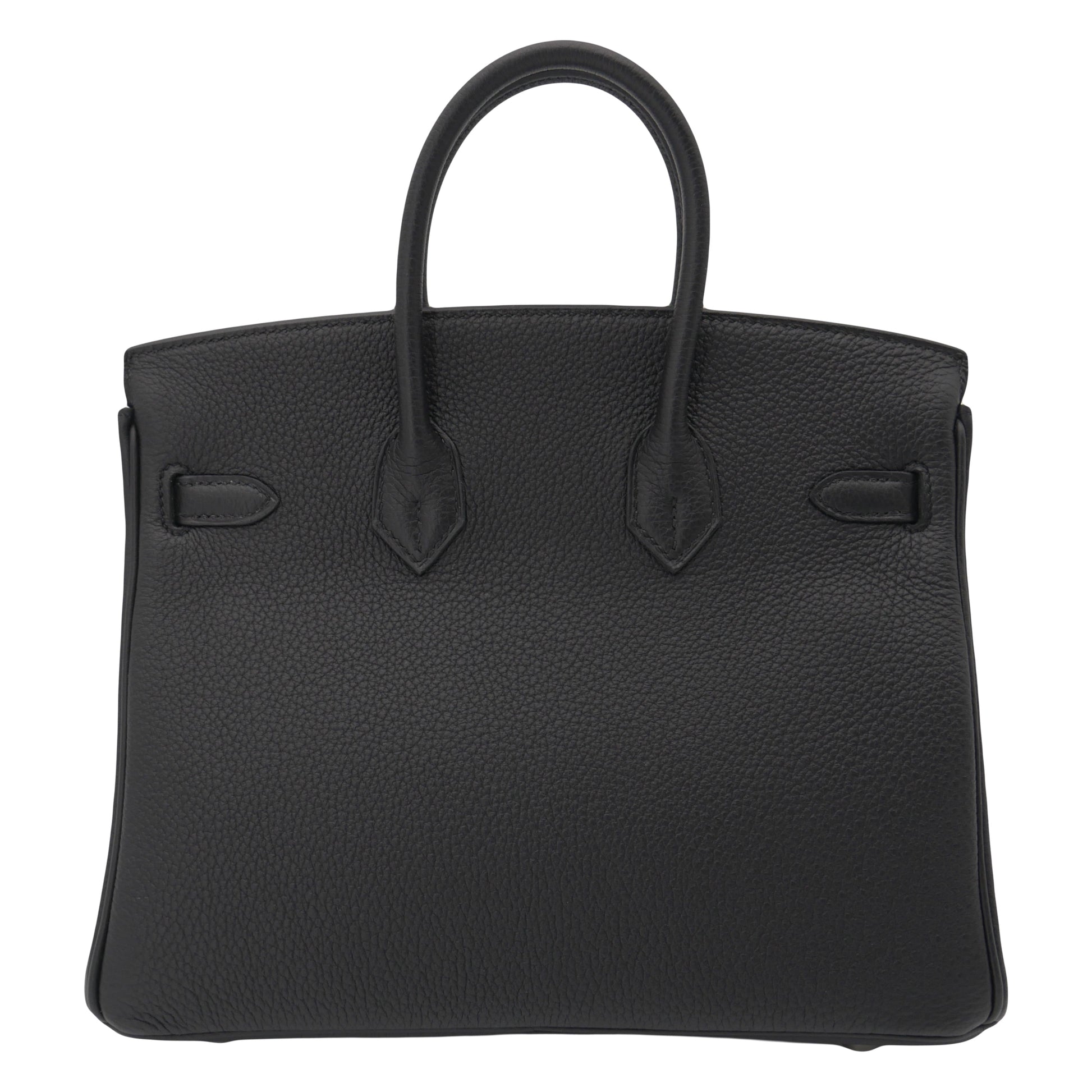 Hermes25cm Birkin Black Togo Leather Palladium Hardware