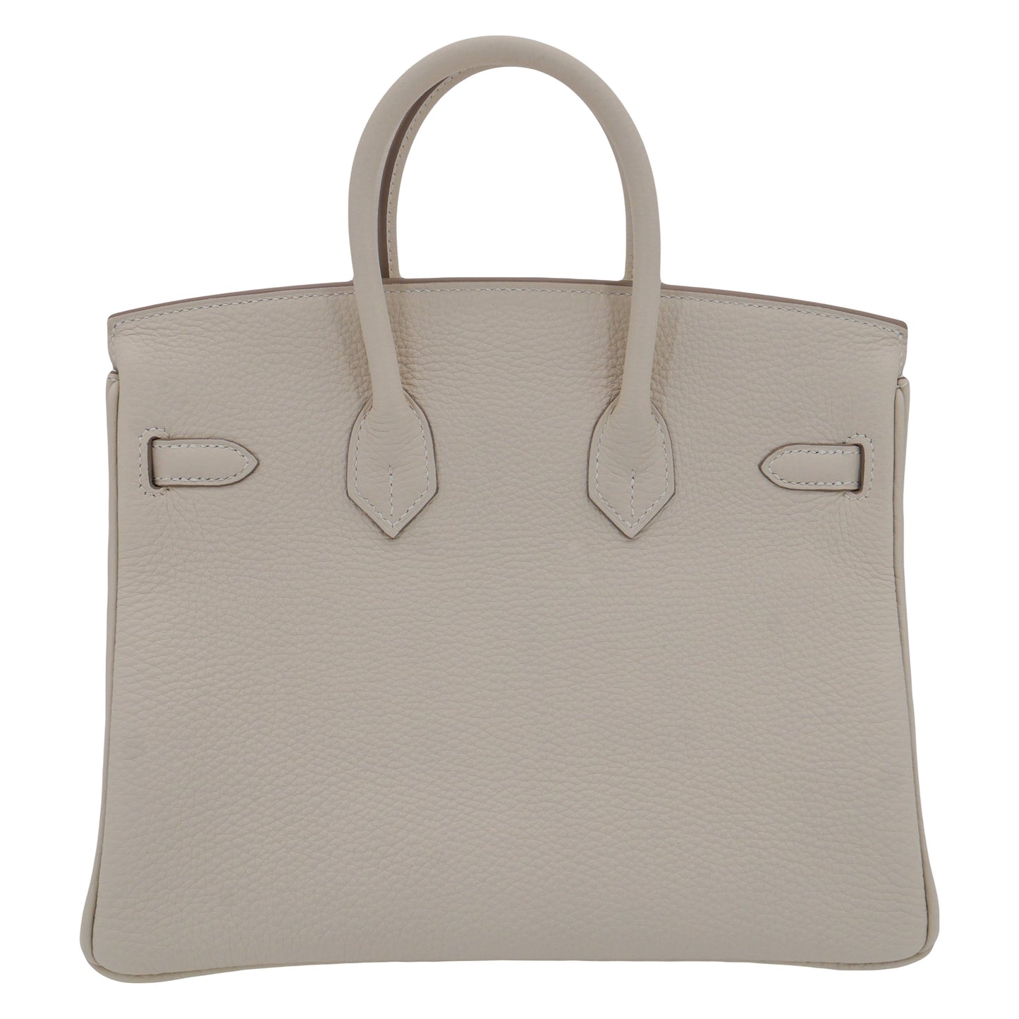 Hermes25cm Birkin Craie Togo Leather Rose Gold Hardware