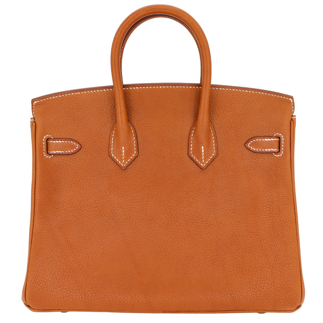 Hermes25cm Birkin Fauve Barenia Faubourg Leather Gold Hardware
