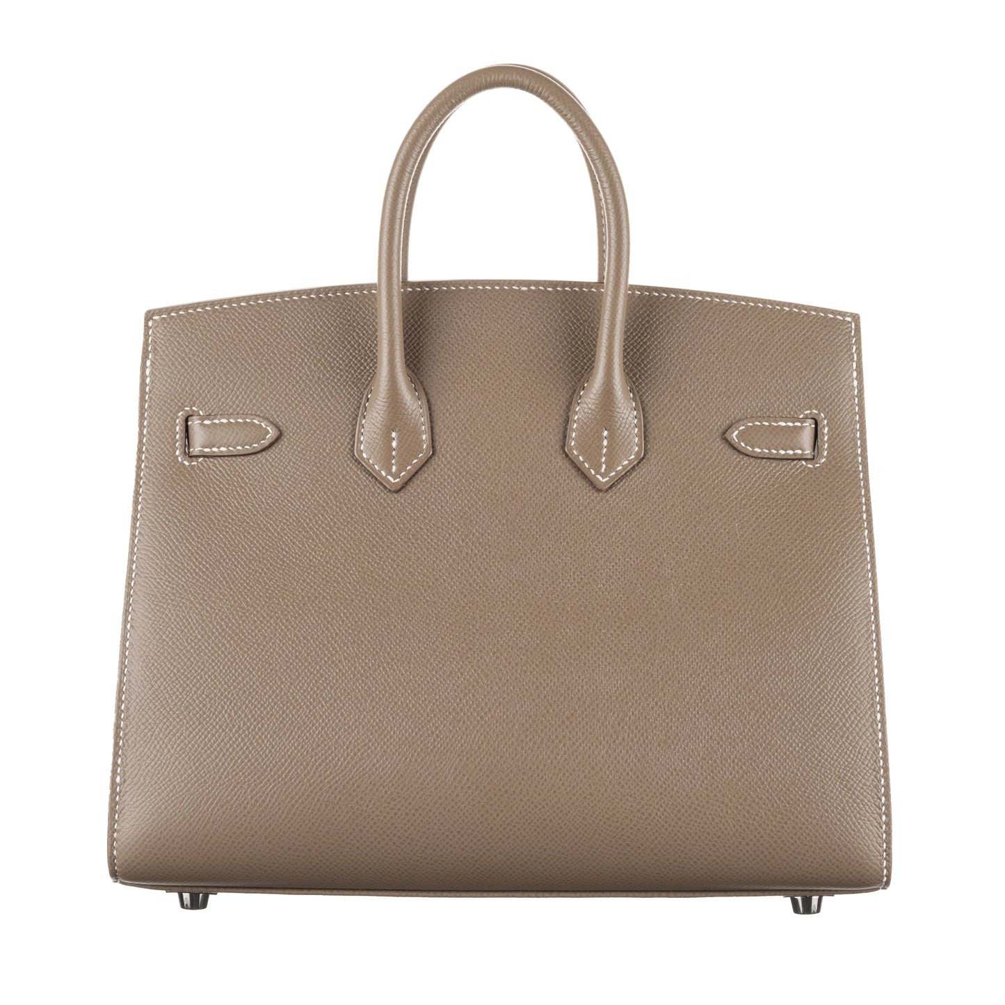 Hermes25cm Birkin Sellier Etoupe Epsom Leather Palladium Hardware