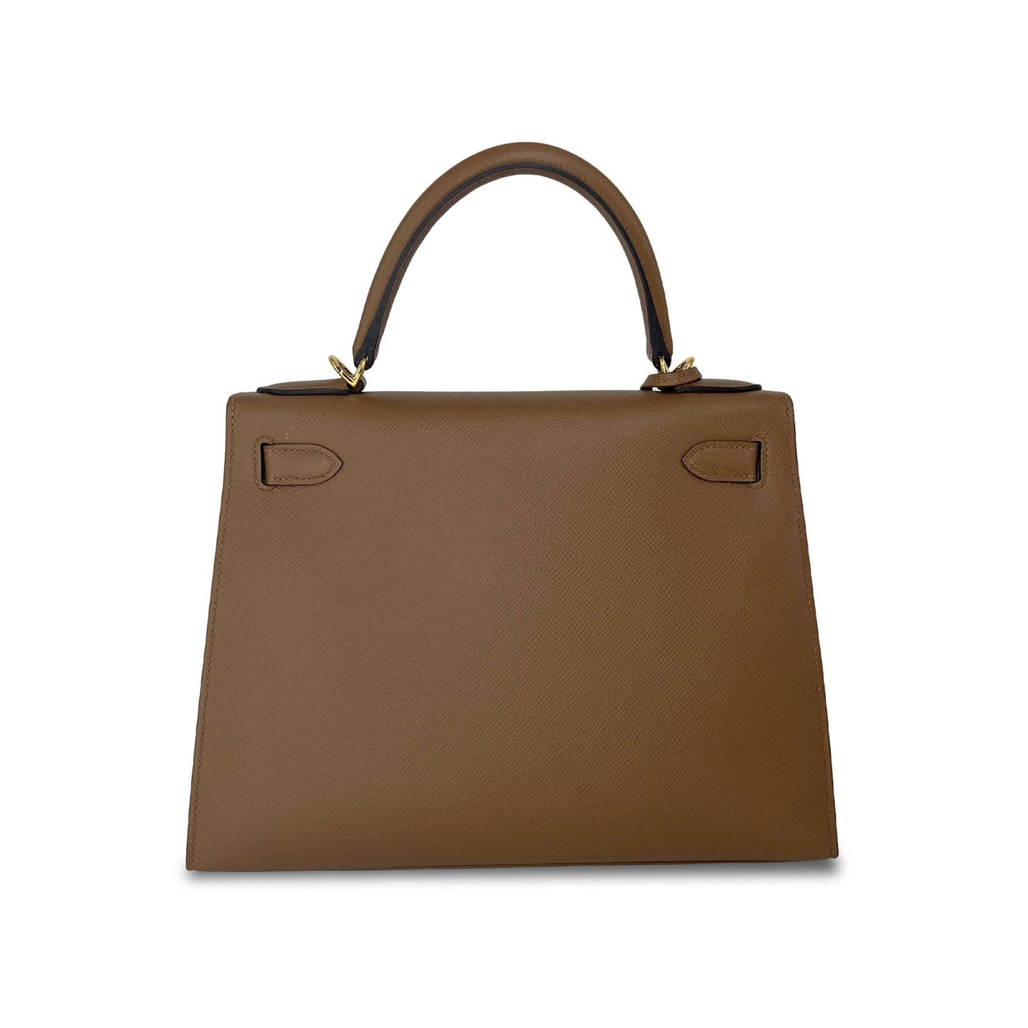   Luxury Hermes Kelly Alezan Epsom leather designer bag K28 GHW
