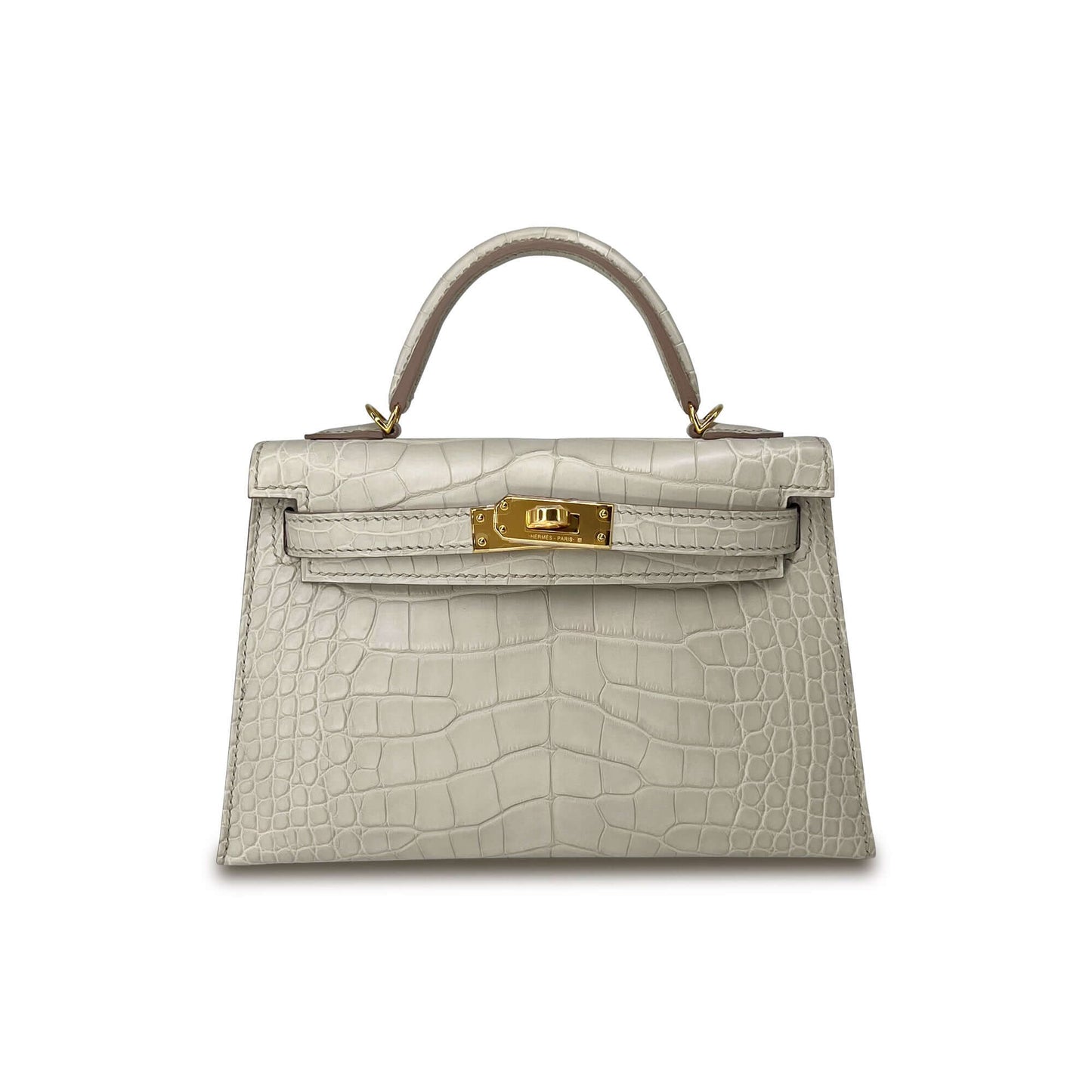   Luxury Hermes Kelly Beton Matte Designer Bag K20 GHW