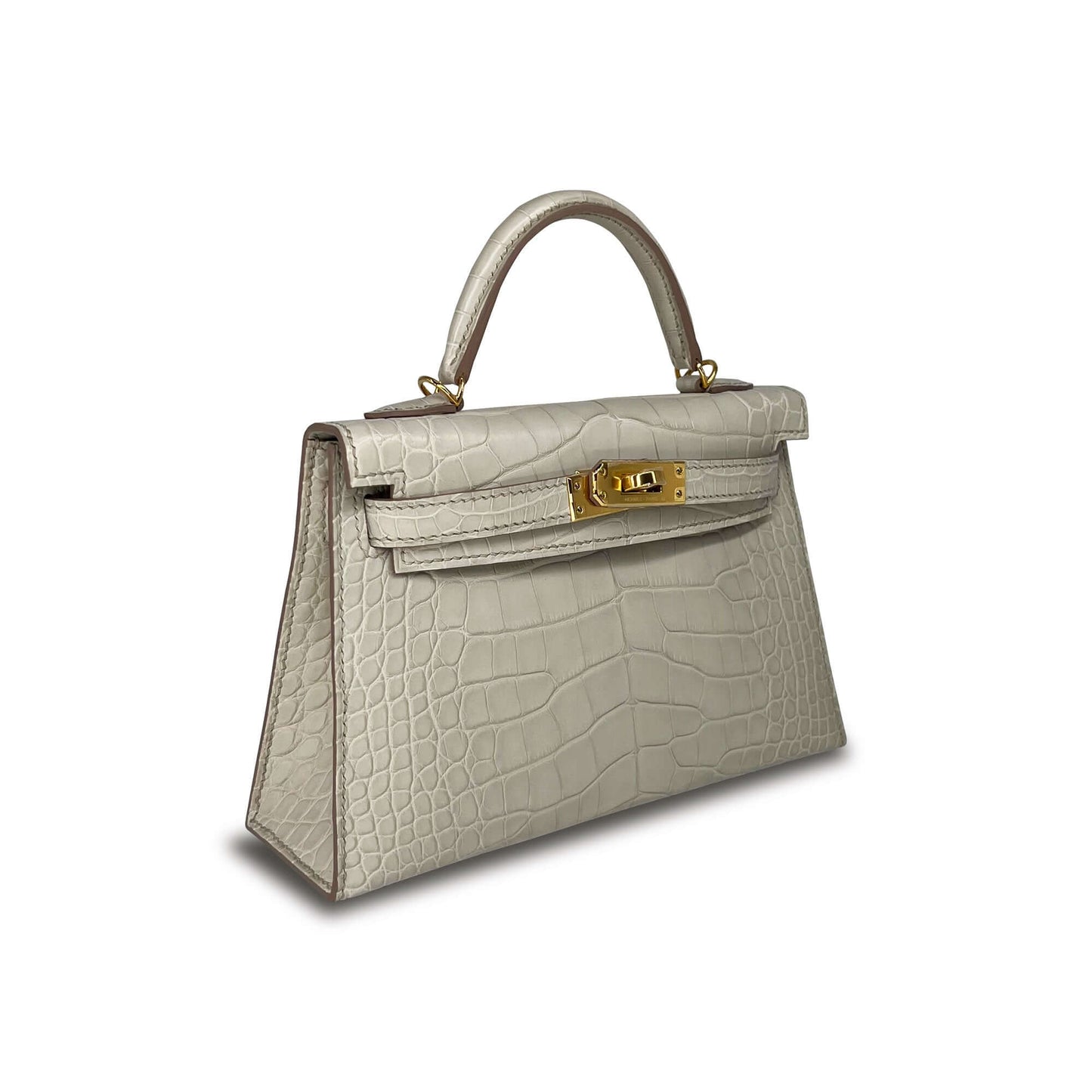  Luxury Hermes Kelly Beton Matte Designer Bag K20 GHW