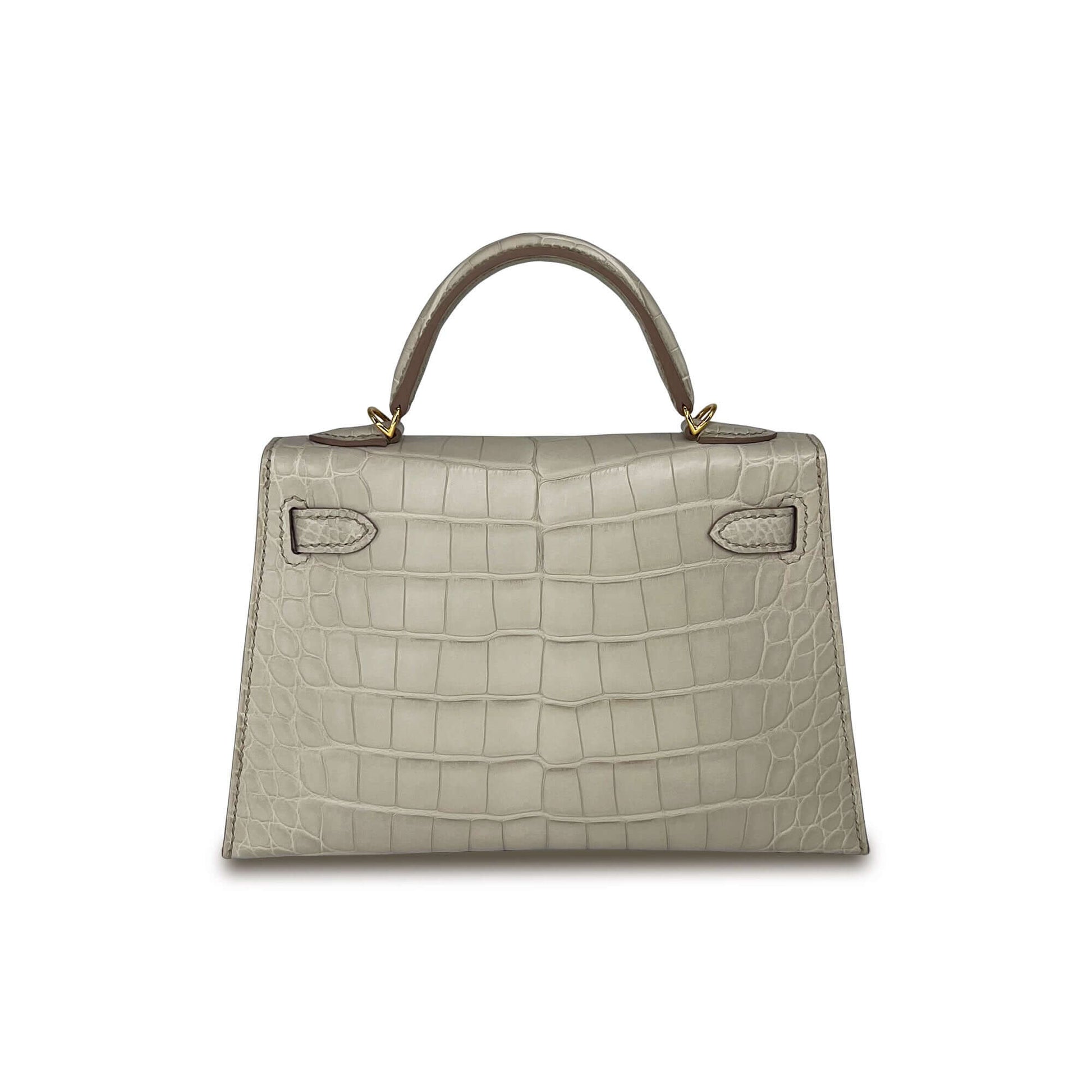  Luxury Hermes Kelly Beton Matte Designer Bag K20 GHW