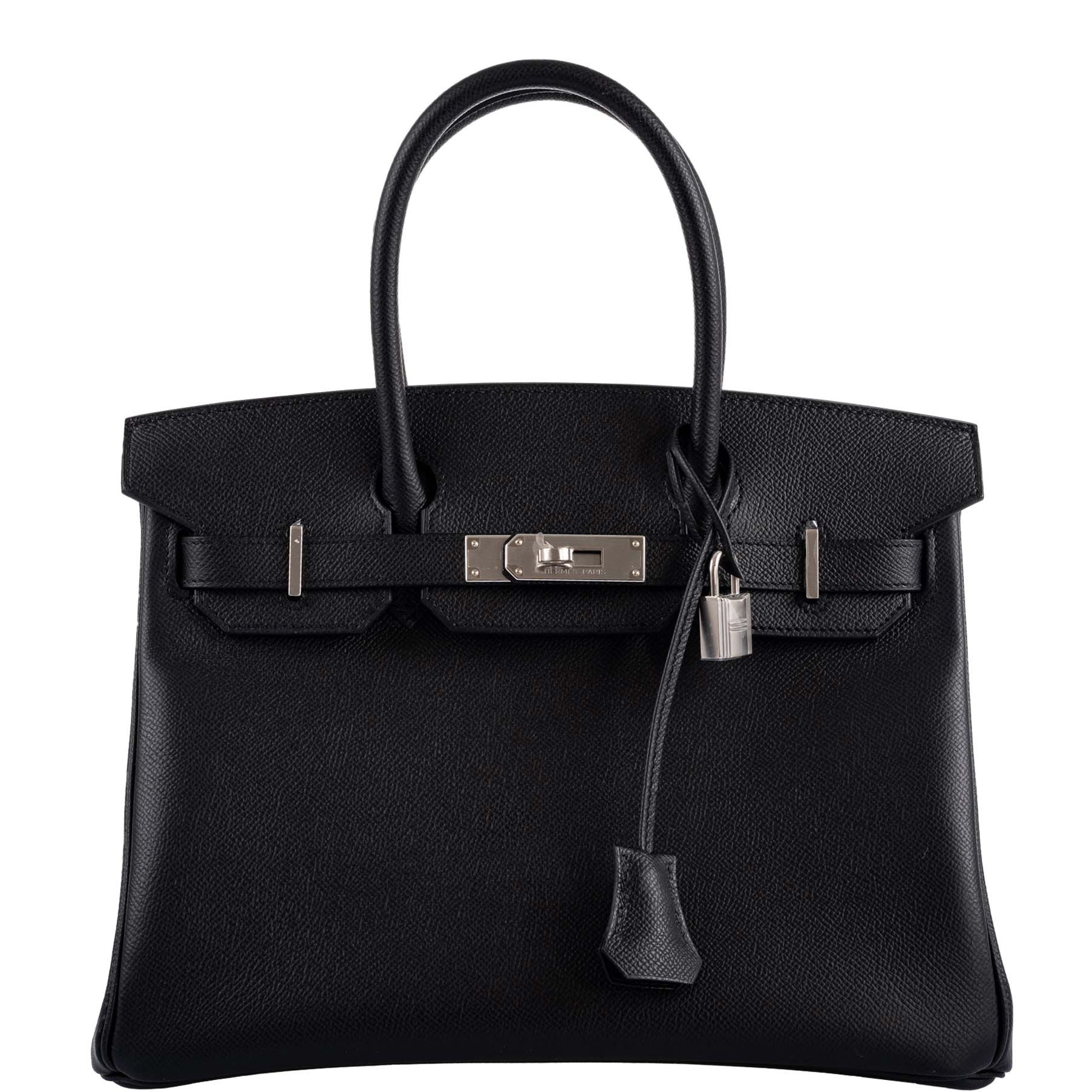 HermesBirkin 30 Black Epsom Palladium Hardware - 2020, Y