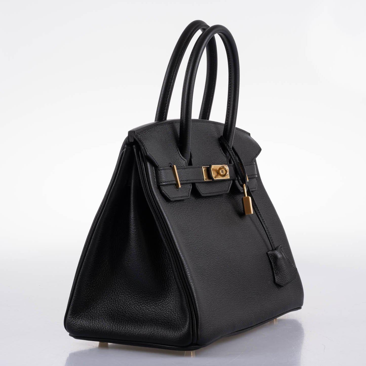 HermesBirkin 30 Black Navillo Taurillon Leather Gold Hardware - 2020, Y