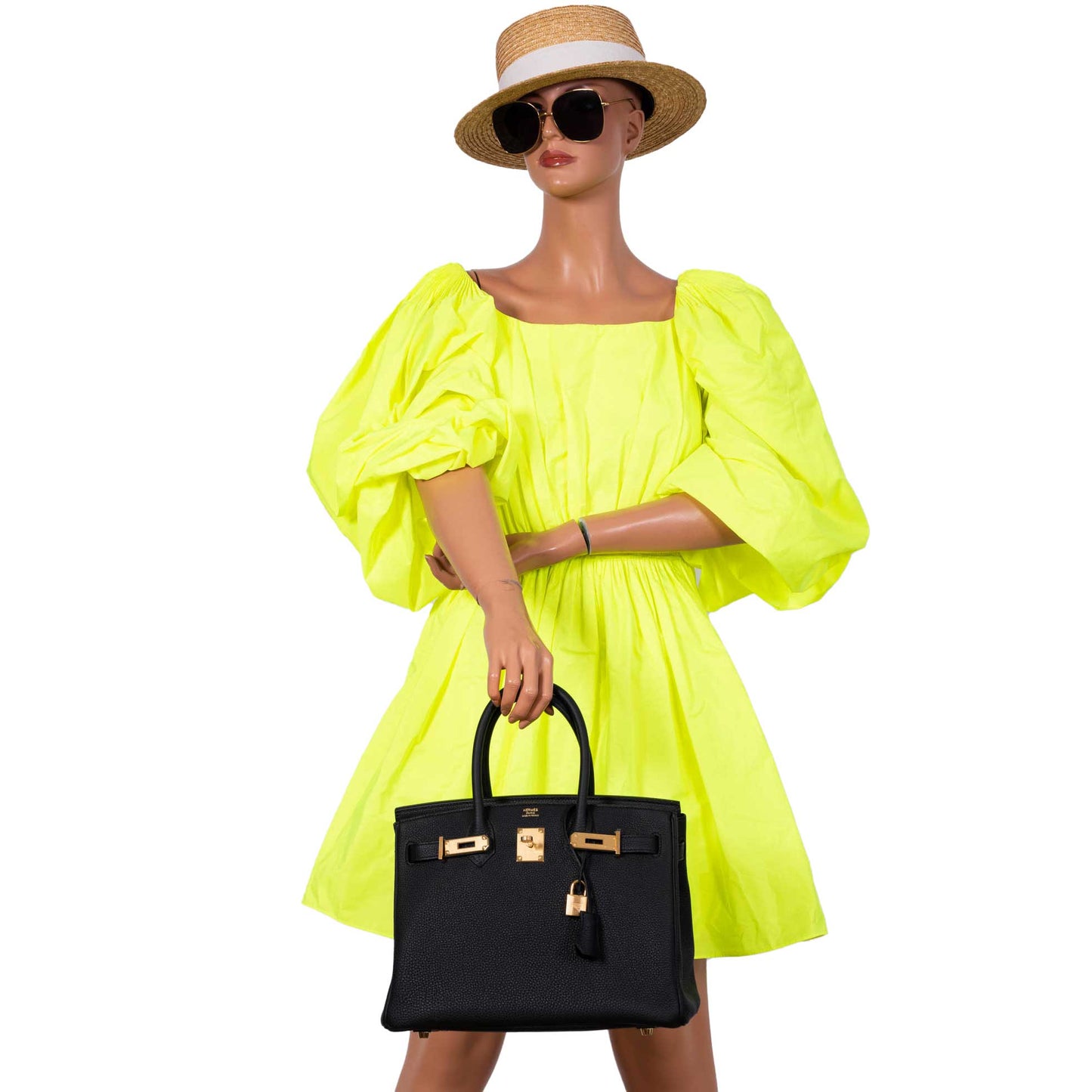 HermesBirkin 30 Black Togo Gold Hardware - 2021, Z