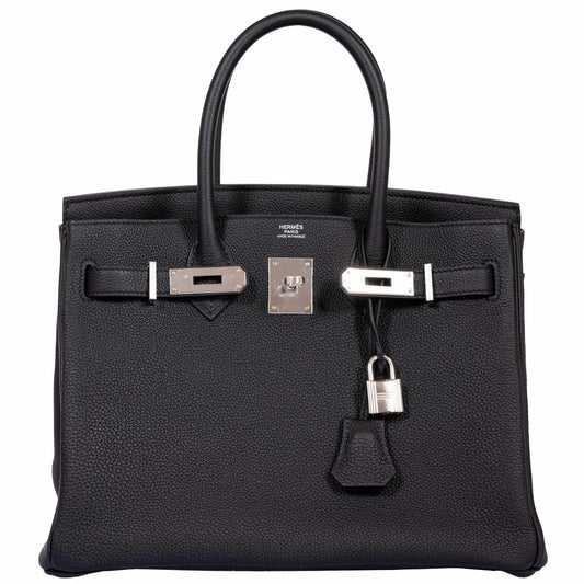 HermesBirkin 30 Black Togo Palladium Hardware